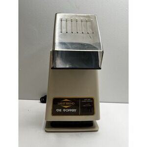 West Bend Poppery 5459 Hot Air Popcorn Popper 1500W Complete Tested Working